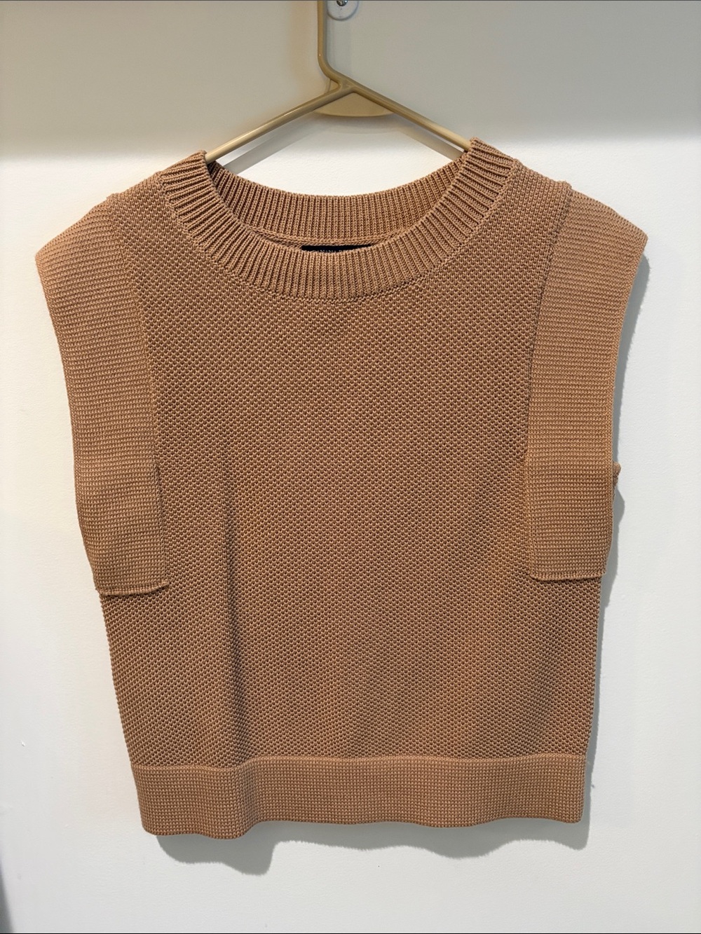 Banana Republic Sleeveless Knit Vest - Camel/Tan
